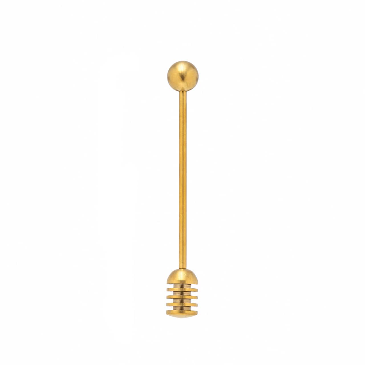 Hello Honey® 6.5" Gold Finish Stainless Steel Honey Dipper